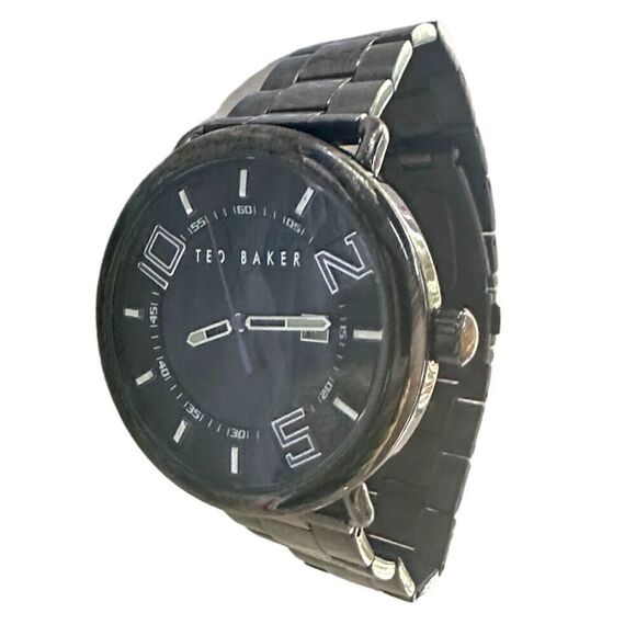 TED BAKER LONDON Watch Time is of the Essence Purple Black Stainless Steel Watch - Picture 1 of 13